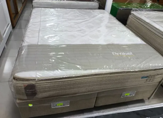 Cama Box de Casal Supremo Molas Ensacadas 1,38x1,88x0,30 - Probel ENTREGA 24H