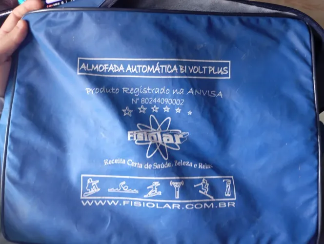 Almofada térmica automática bivolt plus registrada na anvisa