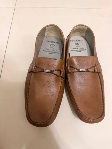 Mocassim Democrata Laguna Tom. Couro. Marrom. Tamanho 44