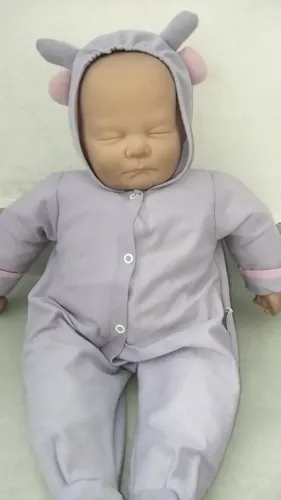 Boneca Ninos Branco Dormindo
