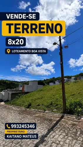 Terreno no loteamento Boa vista em Solânea