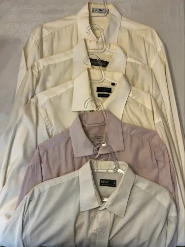 Kit com 5 camisas social masculina tamanho M