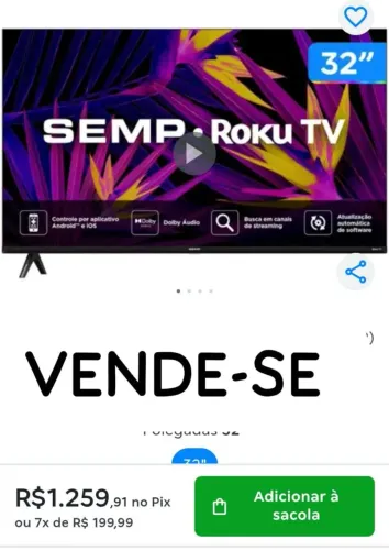 Vende-se TV