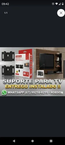 Suporte para TV entrego e instalo