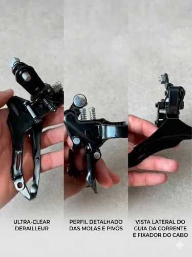 câmbio dianteiro de bicicleta