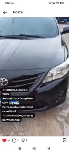 Toyota Corolla XEI 2.0 Flex 16V Aut. 2013