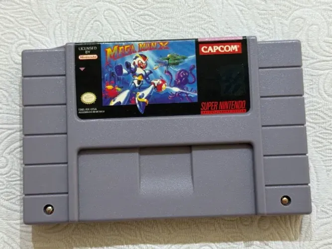 MEGAMAN X SUPER NINTENDO SNES ORIGINAL CARTUCHO FITA