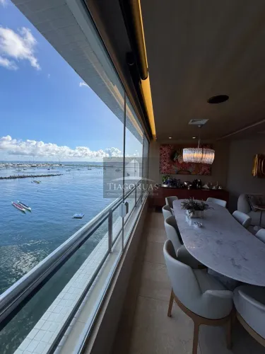 Apartamento de alto padrão à venda no Comércio, Salvador-BA: 2 suítes, 2 salas, 3 banheiro