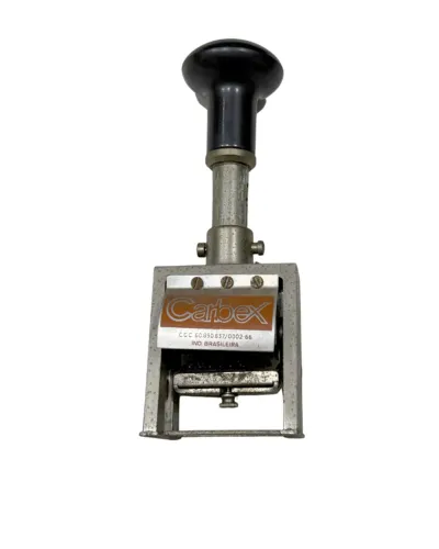 BSV77049 Carimbador Automático 6 Dígitos Carbex De Ferro Anos 70