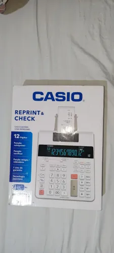CALCULADORA FITA CASIO 12 DÍGITOS (NUNCA FOI USADA)