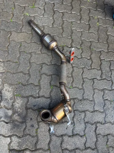 Escapamento completo com catalisador (downpipe+intermediario)
