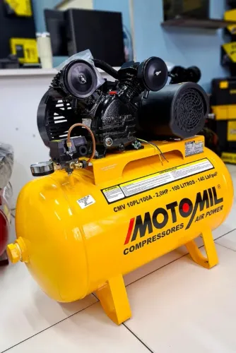 MOTO COMPRESSOR 100L - 2HP/  220V MOTOMIL - Entrega Gratis