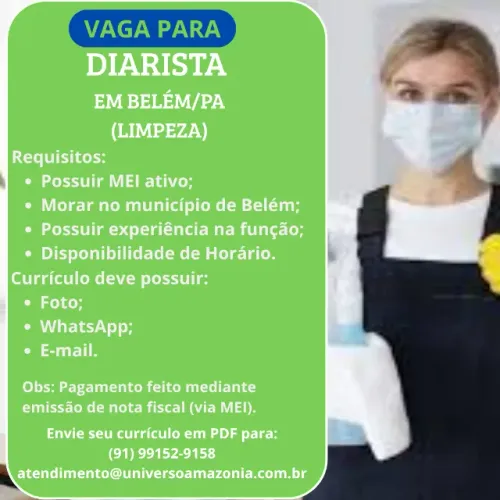 PRECISA-SE DE DIARISTA