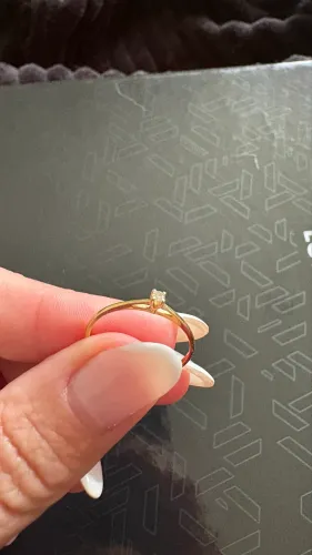 Solitário ouro18k
