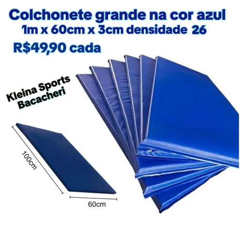 Colchonete grande na cor azul novo