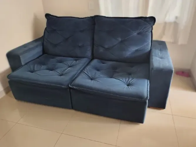 Sofá Retrátil Reclinável Com Molas Pocket 2,30m
