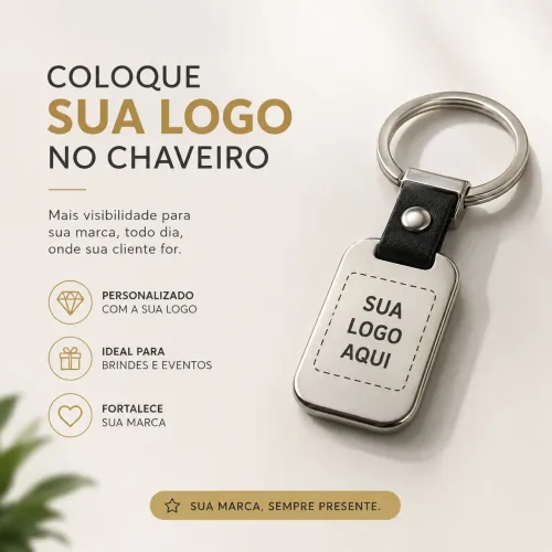Chaveiro personalizado com sua Logo!