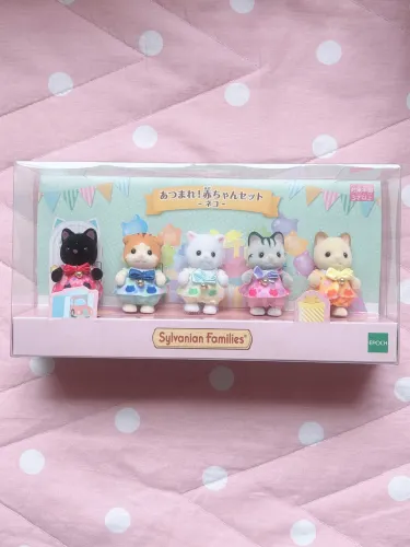 Sylvanian Set De Gatinhos - Lacracos