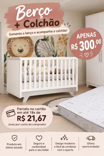 Berço com Colchão