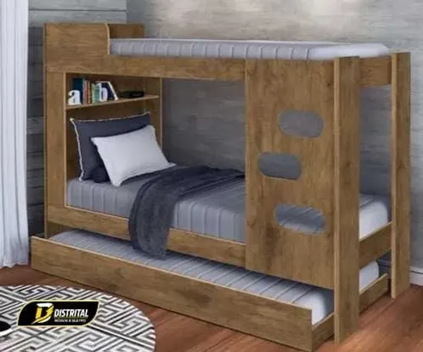 Beliche com Cama Auxiliar Floripa 100% MDF oferta