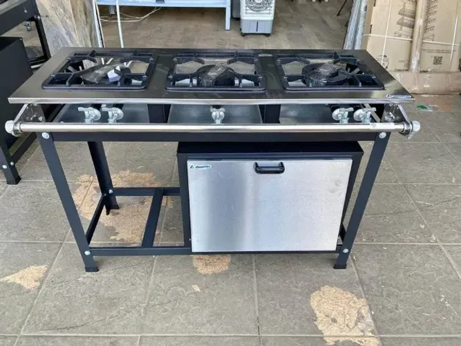 FOGÃO 3 BOCAS COM FORNO