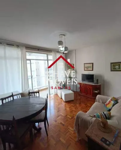 Apartamento para alugar, 86 m² por R$ 5.100,00/mês - Gonzaga - Santos/SP
