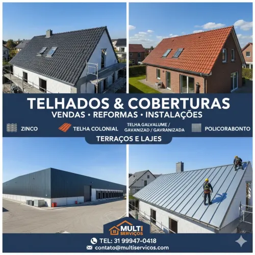 Telhados terraços coberturas Construção ou reforma