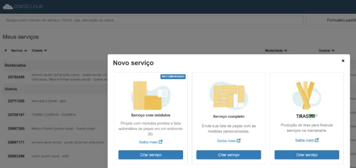 Móveis planejados - projetos cortecloud