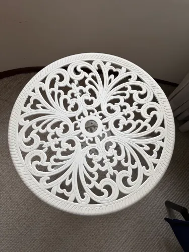 Conjunto Mesa e cadeira de jardim varanda