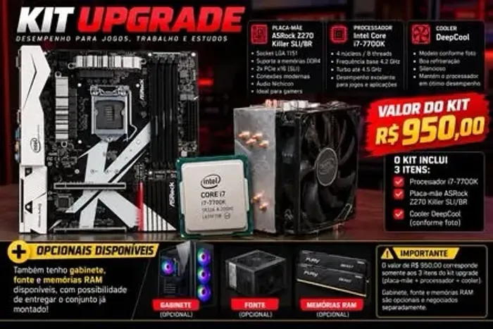 KIT UPGRADE GAMER INTEL CORE i7