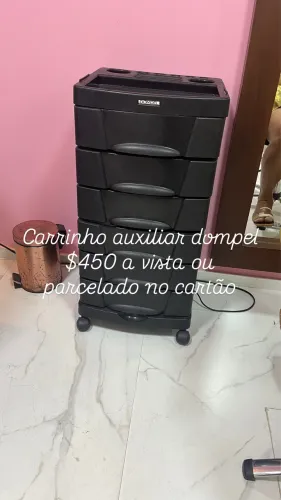 Carrinho auxiliar de salão de beleza 