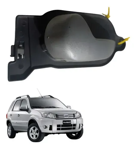 Maçaneta Interna Porta Traseira Esquerda Ecosport 2008 A 12 Preto Traseira