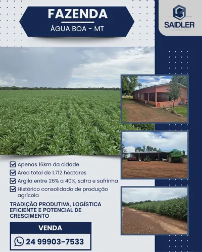 Fazenda em Água Boa MT