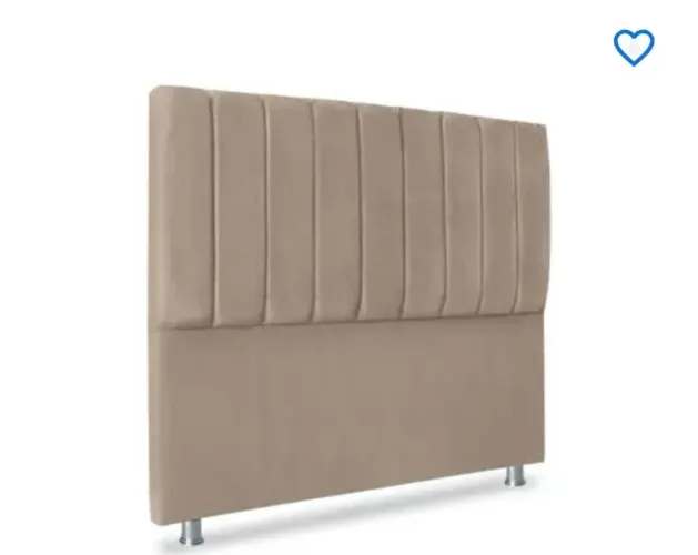 Cabeceira de cama de casal acolchoada 