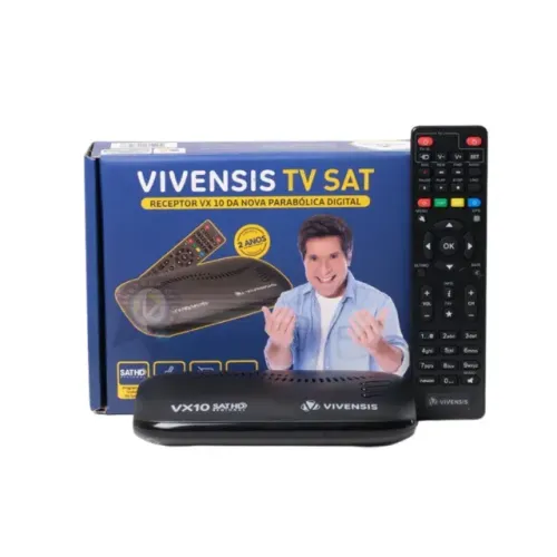 Receptor Digital Hd TV Vivensis Sat Vx10 Regional Bivolt Satélite HD