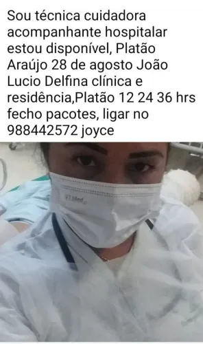 Cuidadora e acompanhante hospitalar