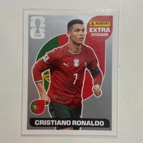 FIGURINHA da Copa EXTRA STICKERS LEGENDS ORIGINAL CRISTIANO RONALDO Prata