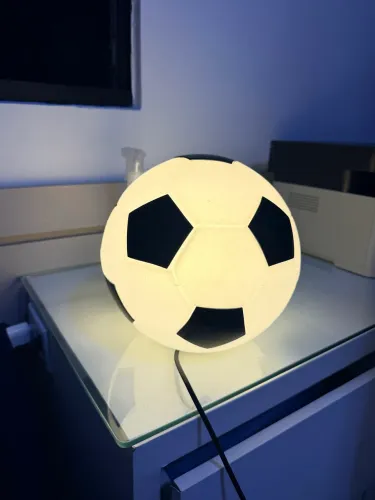 Luminária/ abajur bola de futebol 