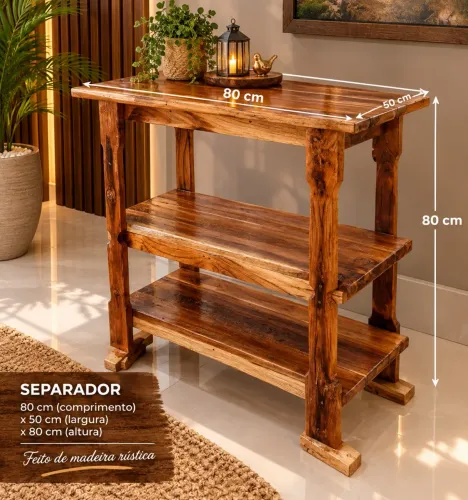 Aparador lindo de 90cm x45cm de madeira teca a pronto entrega