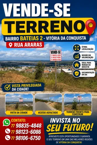 Oportunidade! Terreno à Venda no Bateias II - Vitória da Conquista