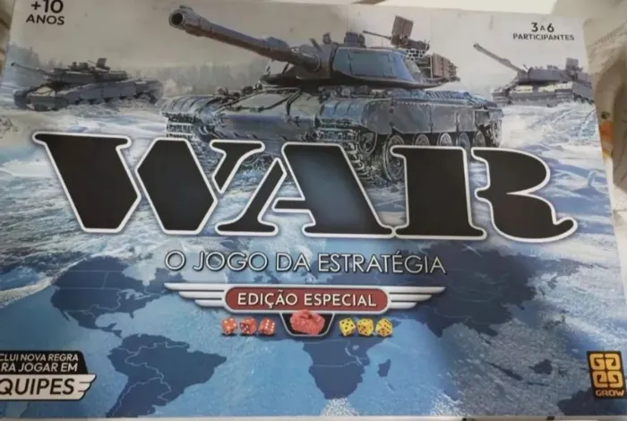 Jogo tabuleiro WAR edição especial