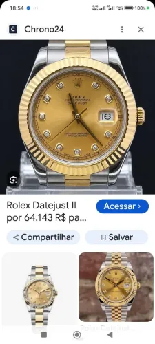 Relógio Rolex automático vidro safira original