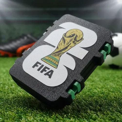  Estojo Organizador Temático Copa do Mundo para Guardar Figurinhas