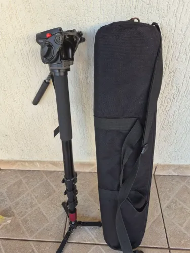 Monopé Manfrotto 561BHDV cabeça hidráulica