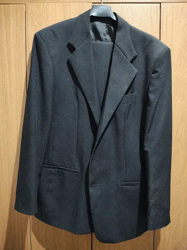 Terno Completo Preto em Oxford Tamanho 54