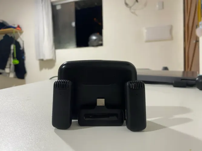Microfone com entrada USB-C