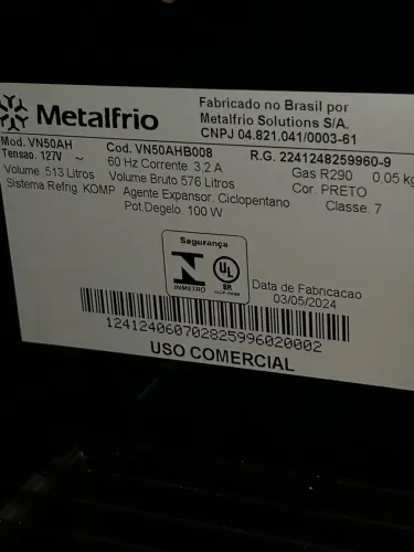 Cervejeira 6 meses de uso 