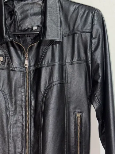 Jaqueta vintage de couro legítimo