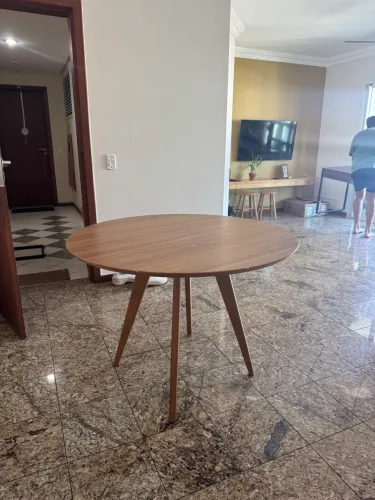 Mesa de jantar redonda 1,10m