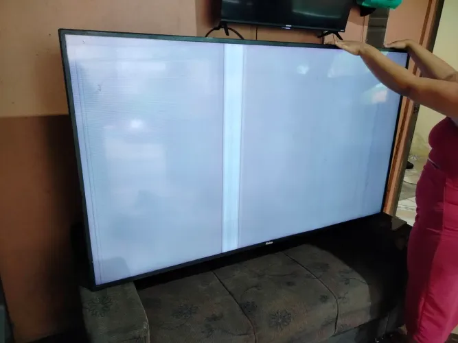 tv 75 polegadas para retiradas das peças